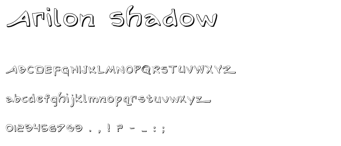 Arilon Shadow font